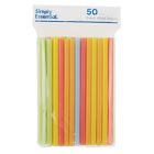 Alternate image 1 for Simply Essential&trade; 50-Count Extra Wide Plastic Straws