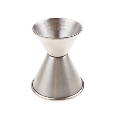 Our Table&trade; 2 oz. Stainless Steel Double Jigger. View a larger version of this product image.