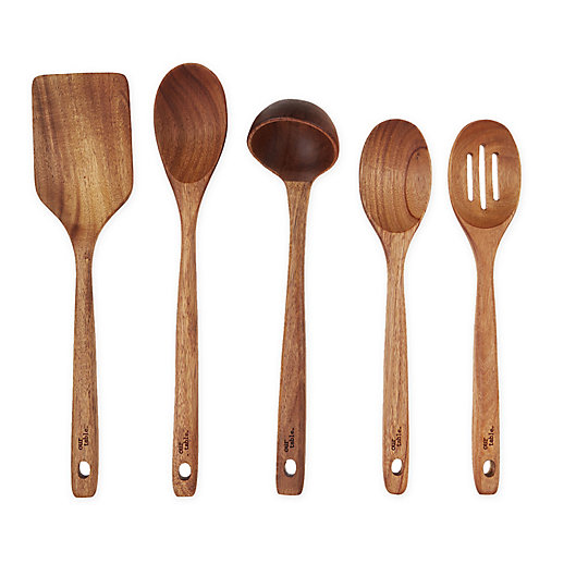 Alternate image 1 for Our Table™ 5-Piece Wood Mixed Utensil Set in Natural
