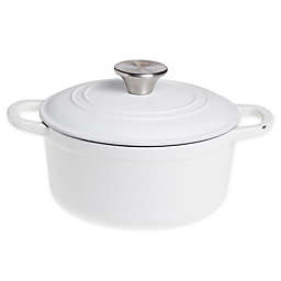 Our Table™ 6 qt. Enameled Cast Iron Dutch Oven with Stainless Steel Knob in Matte White
