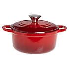 Alternate image 0 for Our Table&trade; 2 qt. Enameled Cast Iron Dutch Oven with Stainless Steel Knob in Red
