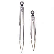 Our Table&trade; 2-Piece Locking Metal Tongs with Non-Slip Grip Set