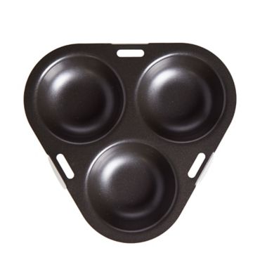 Our Table&trade; Nonstick Egg Poacher in Black. View a larger version of this product image.
