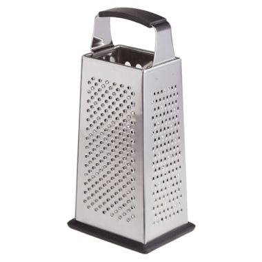 Our Table&trade; 4-Sided 9-Inch Stainless Steel Grater in Black. View a larger version of this product image.