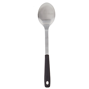 Our Table&trade; Metal Cooking Spoon in Black. View a larger version of this product image.