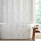 Alternate image 0 for Simply Essential&trade; Square Dot 72-Inch x 72-Inch PEVA Shower Curtain in Blue