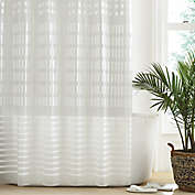Simply Essential&trade; Geo-Block 72-Inch x 72-Inch PEVA Shower Curtain in White