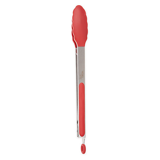 Alternate image 1 for Our Table™ Silicone and Stainless Steel Locking Tongs in Red
