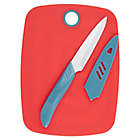 Alternate image 1 for Our Table&trade; Bar Board and Knife in Red