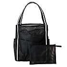 Alternate image 0 for Simply Essential&trade; Large Mesh Shower Tote in Black
