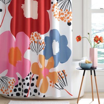 Simply Essential&trade; Engineered Floral 72-Inch x 72-Inch Shower Curtain