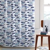 Simply Essential&trade; Broken Stripe Shower Curtain