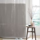 Alternate image 0 for Simply Essential&trade; Colorblock 72-Inch x 72-Inch PEVA Shower Curtain in Grey