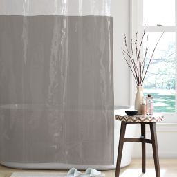Simply Essential™ Colorblock PEVA Shower Curtain