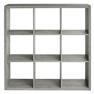 Squared Away&trade; 9-Cube Organizer in Grey. View a larger version of this product image.