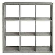 Squared Away&trade; 9-Cube Organizer in Grey