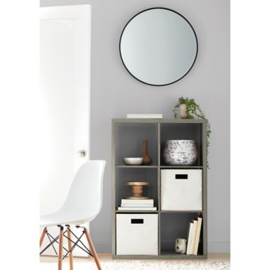 Squared Away&trade; 6-Cube Organizer in Grey. View a larger version of this product image.