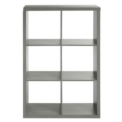 Squared Away&trade; 6-Cube Organizer in Grey