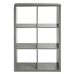 Squared Away™ 6-Cube Organizer in Grey