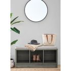 Alternate image 3 for Squared Away&trade; 3-Cube Storage Bench in Grey