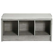 Squared Away&trade; 3-Cube Storage Bench in Grey