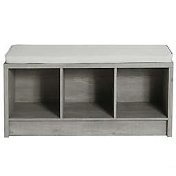 Squared Away™ 3-Cube Storage Bench in Grey
