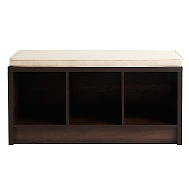 Squared Away&trade; 3-Cube Storage Bench in Espresso. View a larger version of this product image.