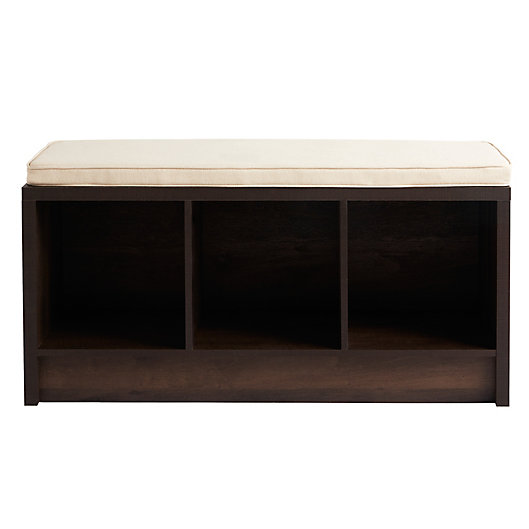 Alternate image 1 for Squared Away™ 3-Cube Storage Bench in Espresso