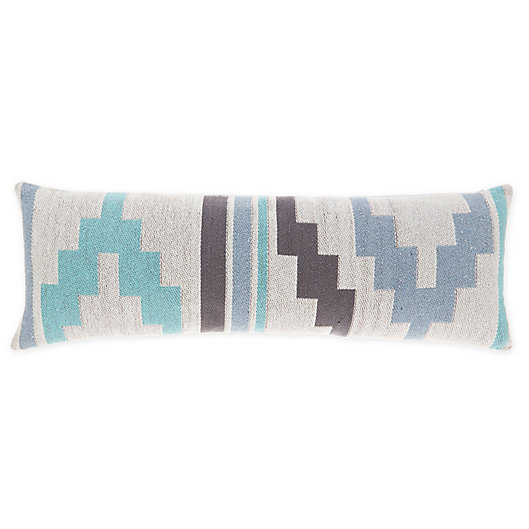 Alternate image 1 for Wild Sage™ Kaiah Tribal Oblong Throw Pillow in Blue