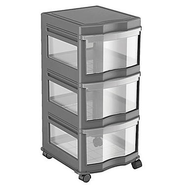 Simply Essential&trade; 3-Drawer Narrow Chest with Wheels. View a larger version of this product image.