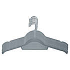 Alternate image 8 for Squared Away&trade; Velvet Slim Shirt Hangers with Chrome Hook (Set of 12)