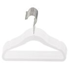 Alternate image 7 for Squared Away&trade; Velvet Slim Child Sized Hangers in White with Chrome Hook (Set of 14)