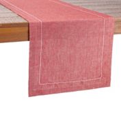 Our Table&trade; 72-Inch Hem Stitch Border Table Runner in Red