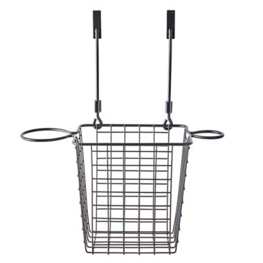 Squared Away&trade; Over-the-Cabinet Styling Caddy in Matte Black. View a larger version of this product image.