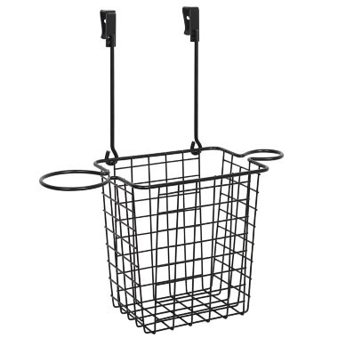 Squared Away&trade; Over-the-Cabinet Styling Caddy in Matte Black. View a larger version of this product image.