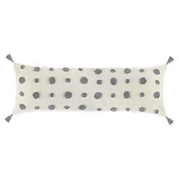 Wild Sage™ Kayla Tufted Dot Body Pillow Cover in Cream/Grey