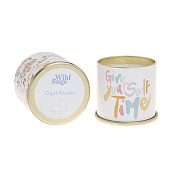 Wild Sage&trade; Capri Pomelo 10 oz. Candle Tin. View a larger version of this product image.