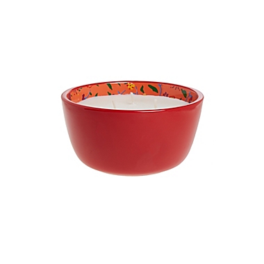 Wild Sage&trade; Cranberry Patchouli 14 oz. 3-Wick Hand-painted Bowl Candle. View a larger version of this product image.