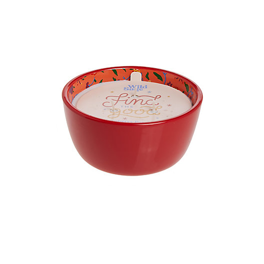 Alternate image 1 for Wild Sage™ Cranberry Patchouli 14 oz. 3-Wick Hand-painted Bowl Candle