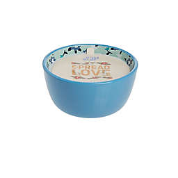 Wild Sage™ Bamboo Leaf & Blue Lotus 14 oz. 3-Wick Hand-painted Bowl Candle