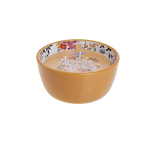 Alternate image 1 for Wild Sage™ Capri Pomelo 14 oz. 3-Wick Hand-Painted Bowl Candle