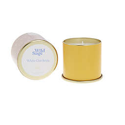 Wild Sage™ White Gardenia Mauve Ditsy 10 oz. Candle Tin