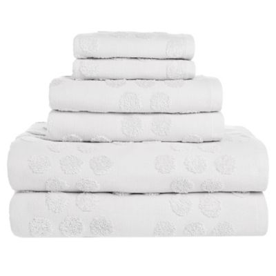 Towel Bathroom Set Face/Hand/Bath Towels Cotton Blend 6 Towel Set 