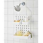 Alternate image 1 for Simply Essential&trade; Adjustable Plastic Bath Caddy in White