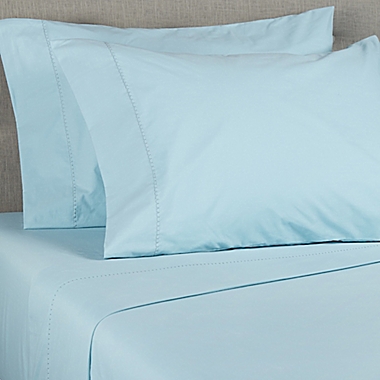 Wild Sage&trade; Brushed Cotton Percale 300-Thread-Count Standard/Queen Pillowcase in Strato Blue. View a larger version of this product image.