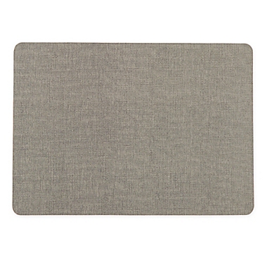 Simply Essential&trade; Solid Textured Laminated Placemat in Grey. View a larger version of this product image.