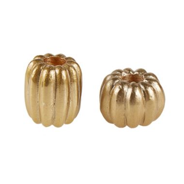 2-Piece Pumpkin Metal Taper Candle Holder Set in Gold. View a larger version of this product image.