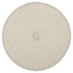 Simply Essential™ Round Braid Placemat in Sand