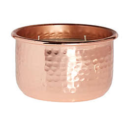 Bee & Willow™ 3-Wick Autumn Sage Hammered Bowl Candle in Copper