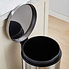 Alternate image 2 for Squared Away&trade; Stainless Steel 30-Liter Round Step-On Trash Can